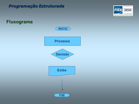Fluxograma INICIO Processo Decisão Exibe FIM.