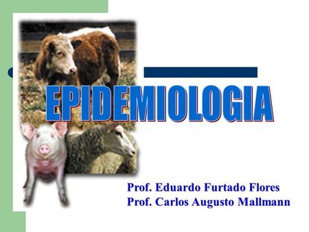 EPIDEMIOLOGIA Prof. Eduardo Furtado Flores