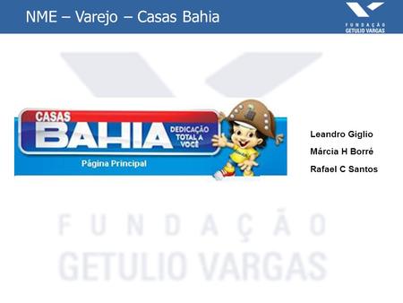 NME – Varejo – Casas Bahia