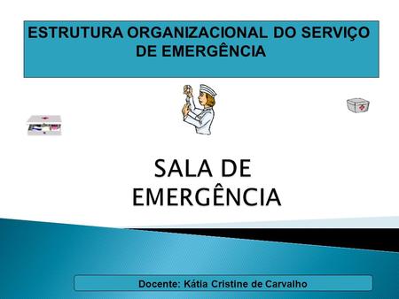 SALA DE EMERGÊNCIA ESTRUTURA ORGANIZACIONAL DO SERVIÇO DE EMERGÊNCIA