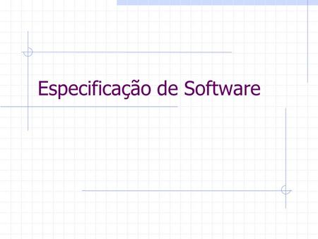 Especificação de Software