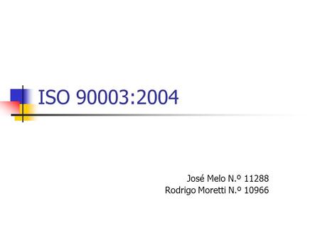 José Melo N.º Rodrigo Moretti N.º 10966