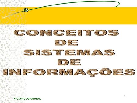 Prof.PAULO AMARAL 1. 2 Sistemas Transacionais (Operacionais/Estruturados) SIG Sistemas de Informações Gerenciais SAE SAD SISTEMAS DE INFORMAÇÕES Exemplos.