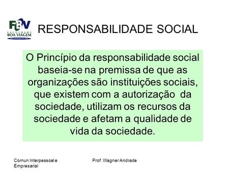 RESPONSABILIDADE SOCIAL