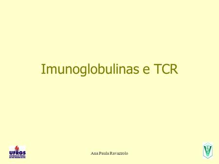 Imunoglobulinas e TCR Ana Paula Ravazzolo.
