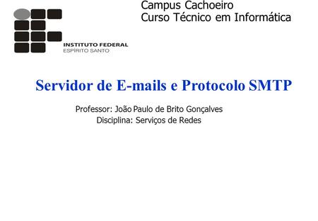 Servidor de  s e Protocolo SMTP