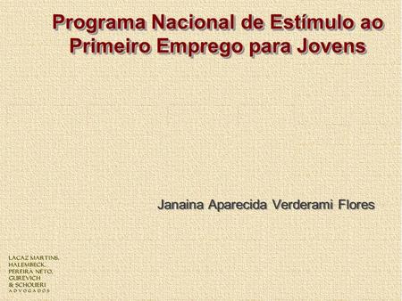 Programa Nacional de Estímulo ao Primeiro Emprego para Jovens