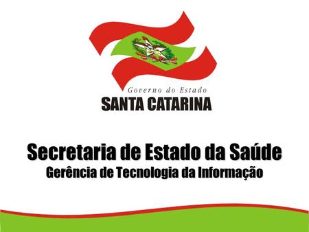Secretaria de Estado da Saúde Gerência de Tecnologia da Informação.