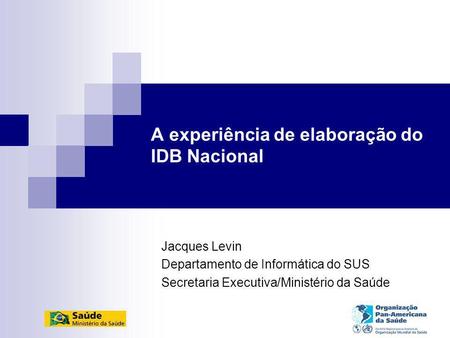 A experiência de elaboração do IDB Nacional