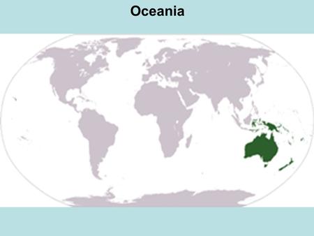 Oceania.