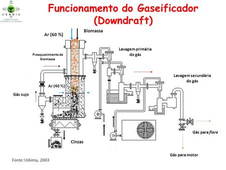 Funcionamento do Gaseificador (Downdraft)