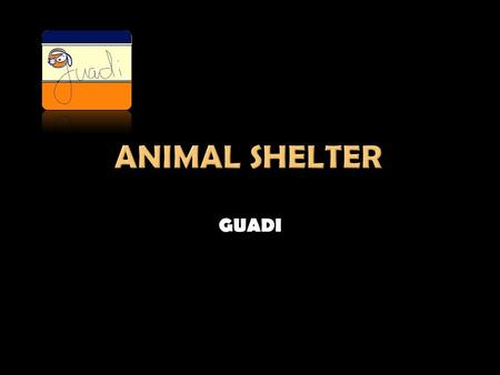 ANIMAL SHELTER GUADI.