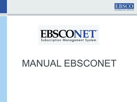 MANUAL EBSCONET.