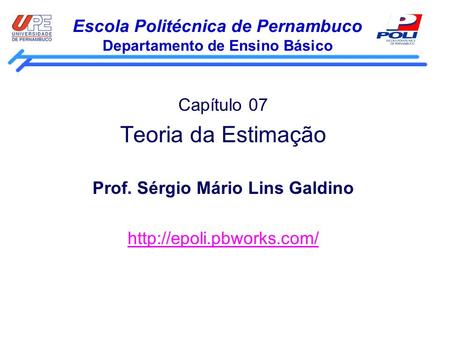 Escola Politécnica de Pernambuco Departamento de Ensino Básico