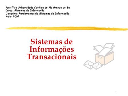 Sistemas de Informações Transacionais