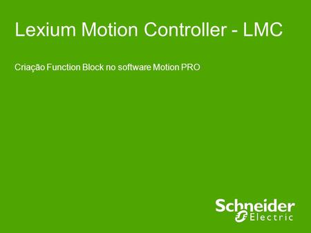 Lexium Motion Controller - LMC