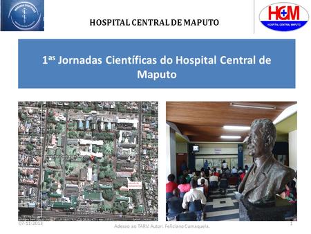 1as Jornadas Científicas do Hospital Central de Maputo