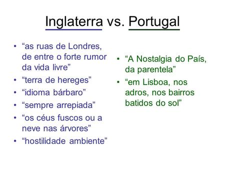 Inglaterra vs. Portugal