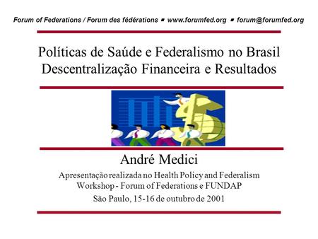 Forum of Federations / Forum des fédérations    