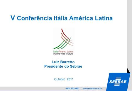 V Conferência Itália América Latina