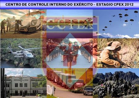 CENTRO DE CONTROLE INTERNO DO EXÉRCITO – ESTAGIO CPEX 2012