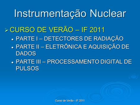 Instrumentação Nuclear