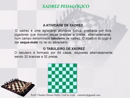 Xadrez – Regras Básicas – Natureza e Objetivos do Jogo de Xadrez – Xadrez  Regras