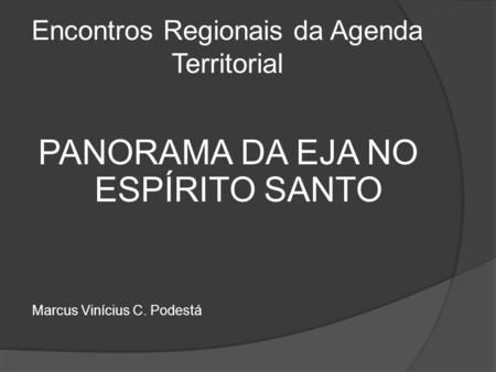 Encontros Regionais da Agenda Territorial