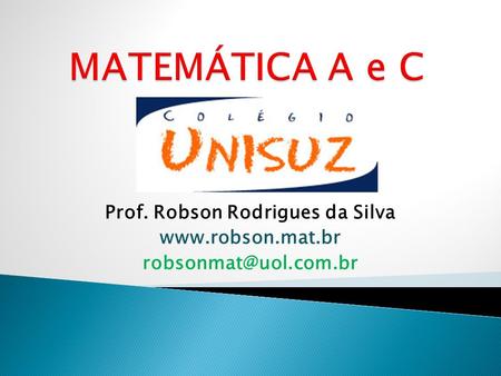 Prof. Robson Rodrigues da Silva