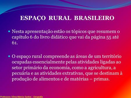 ESPAÇO RURAL BRASILEIRO