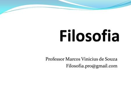 Professor Marcos Vinicius de Souza
