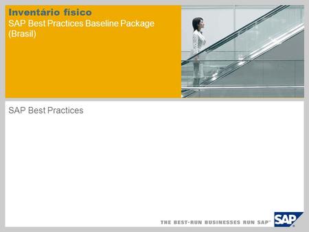 Inventário físico SAP Best Practices Baseline Package (Brasil)