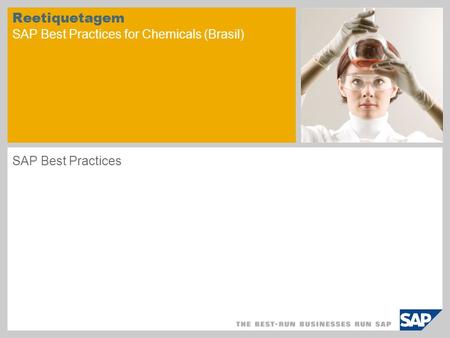 Reetiquetagem SAP Best Practices for Chemicals (Brasil)
