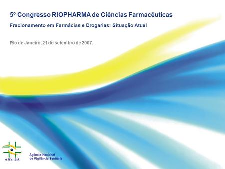 5º Congresso RIOPHARMA de Ciências Farmacêuticas