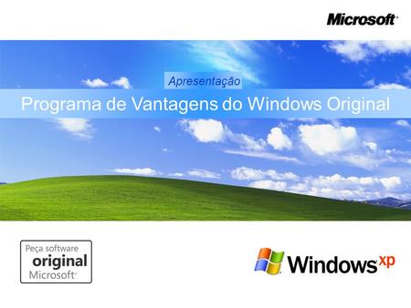 Programa de Vantagens do Windows Original