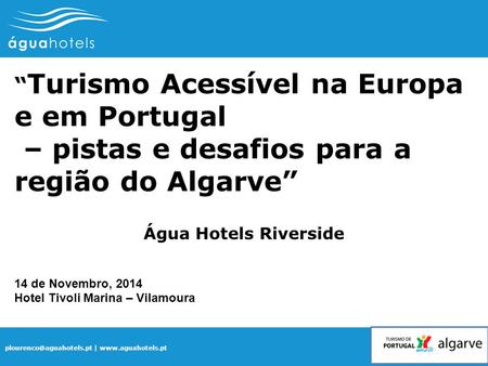 – pistas e desafios para a região do Algarve”