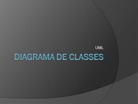 UML Diagrama de classes.