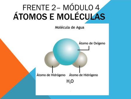 Átomos e moléculas FRENTE 2– MÓDULO 4.
