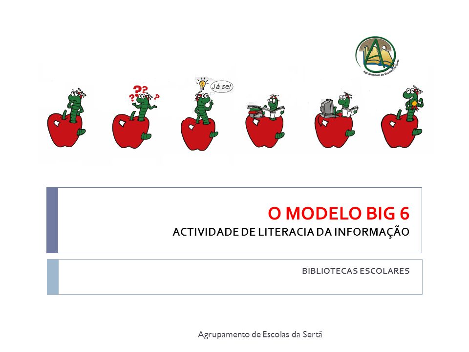 O MODELO BIG 6 ACTIVIDADE DE LITERACIA DA INFORMAÇÃO BIBLIOTECAS ESCOLARES  Agrupamento de Escolas da Sertã. - ppt carregar