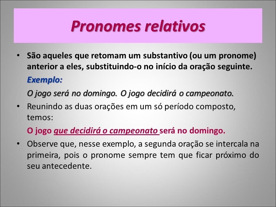Pronomes Relativos: exemplos, quais são e tipos - Significados