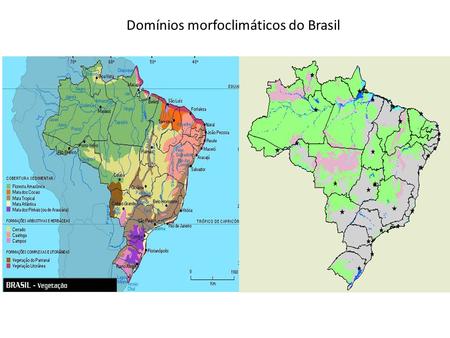 Domínios morfoclimáticos do Brasil