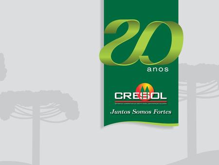 1995 Criadas as 5 primeiras cooperativas 1999 1º Convênio com o BNDES 2003 Inaugurada sede própria da Central Cresol Baser 2004 Criação de mais uma.