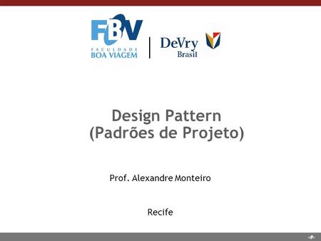 Design Pattern (Padrões de Projeto)
