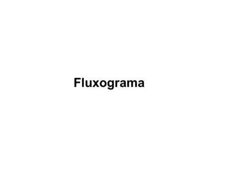 Fluxograma.