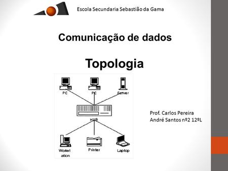 Topologia Comunicação de dados Escola Secundaria Sebastião da Gama