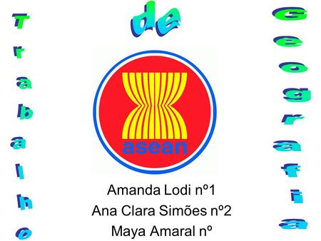 Amanda Lodi nº1 Ana Clara Simões nº2 Maya Amaral nº