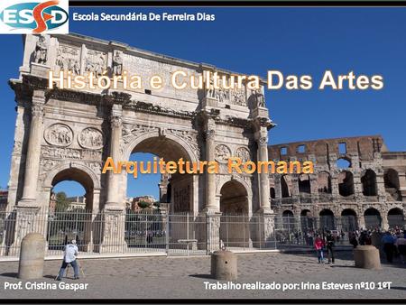 História e Cultura Das Artes