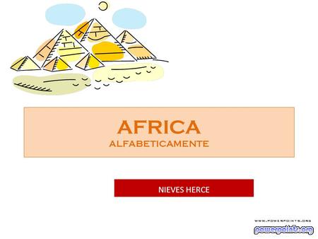 AFRICA ALFABETICAMENTE NIEVES HERCE África do Sul.