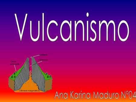 Vulcanismo Ana Karina Maduro N°04.