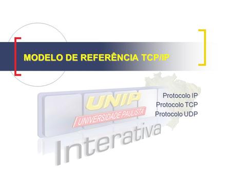MODELO DE REFERÊNCIA TCP/IP